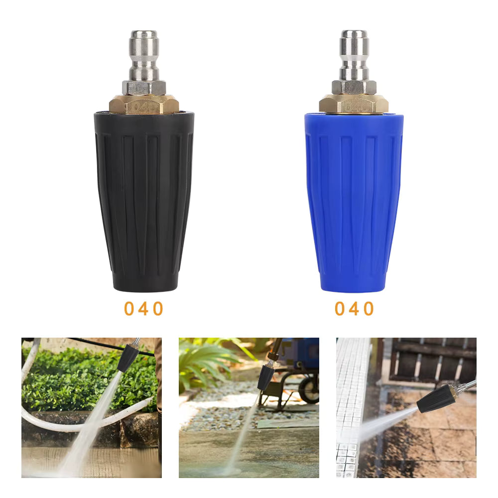 4000PSI Turbo Nozzle - 1/4" Adapter Quick Connect Rotating High-Pressure Washer ShineShop.xyz.