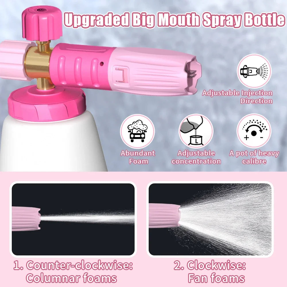 Pink Foam Cannon - 1/4" Quick Connect