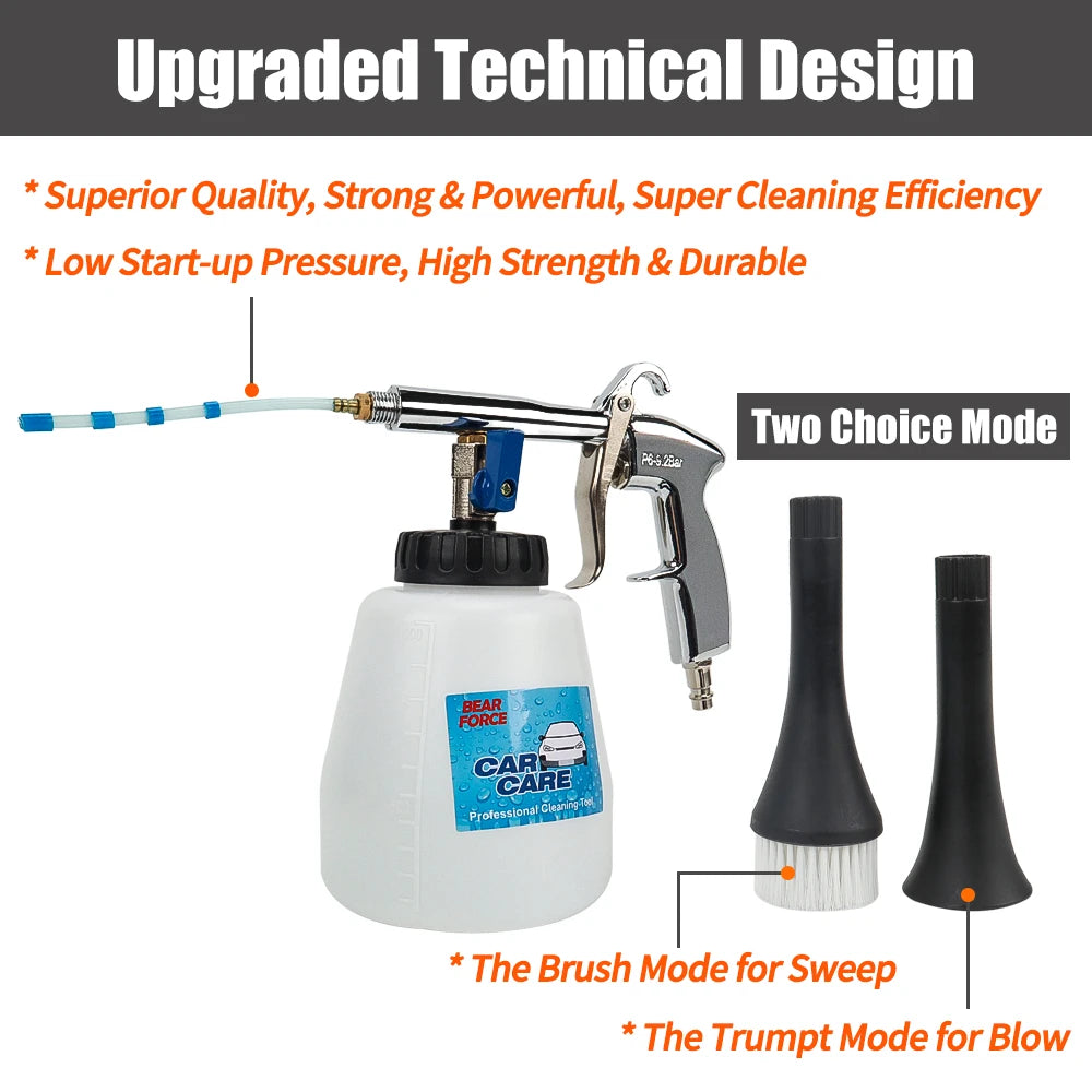 Atomizing Tornado Pneumatic Air Gun Interior Deep Cleaning Tool