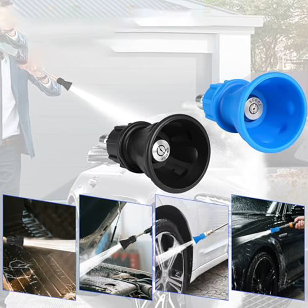 2pc. Soft Touch Rubberized Stainless Steel Pressure Washer Nozzle Spray Set ShineShop.xyz.
