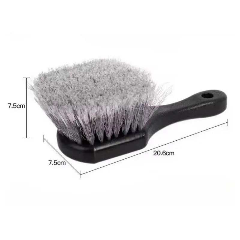 Feather-Tipped Wheel Face Brush - Soft Bristle