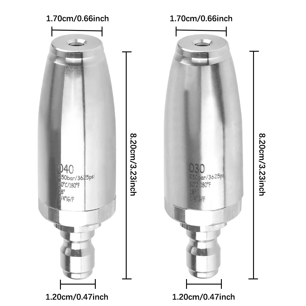 Turbo Nozzle Rotating Washer Spray Tip
