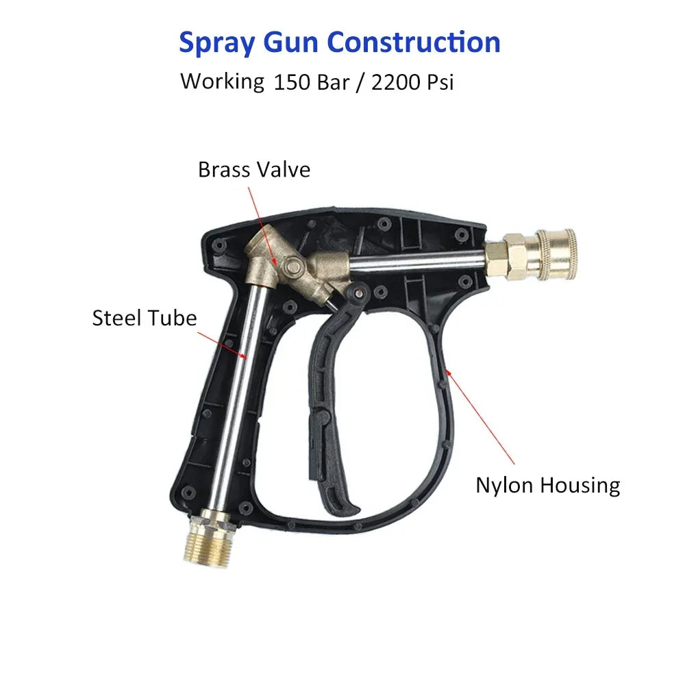 Red Foam Cannon + Graffiti Stubby Sprayer Pistol Combo