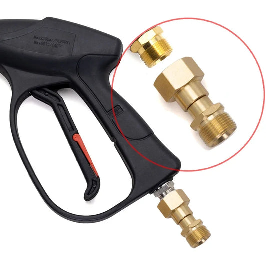Pressure Washer Swivel Fitting Connector Joint, M22 14mm & 15mm Thread