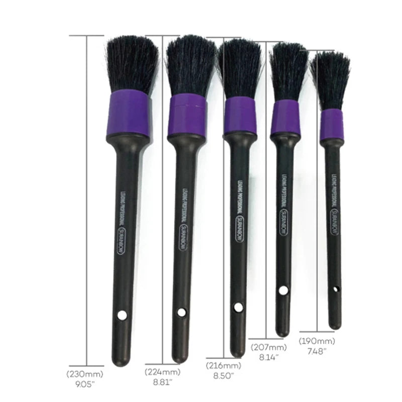 5 Pack Purple Soft Detail Brushes
