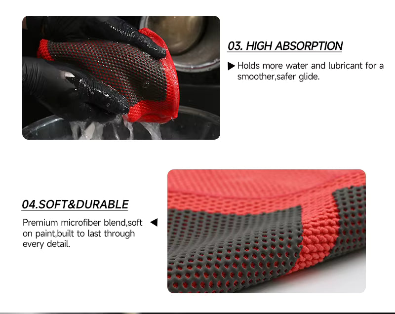 v3.0 Quad Folding Perforated Clay Decontamination Towels | Fine Grade Auto Detailing Clay Bar Towel