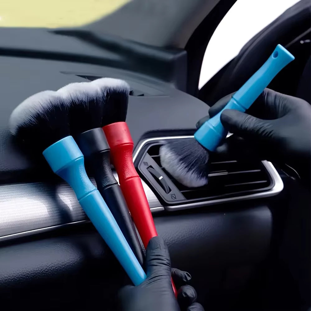 3pcs Soft Bristle Car Detailing Brush Set ShineShop.xyz.