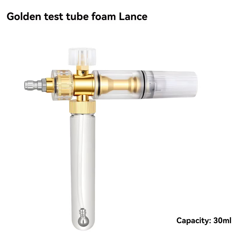 Adjustable Mini Foam Cannon with 1/4 Inch Quick Connect | No Water Added ShineShop.xyz.