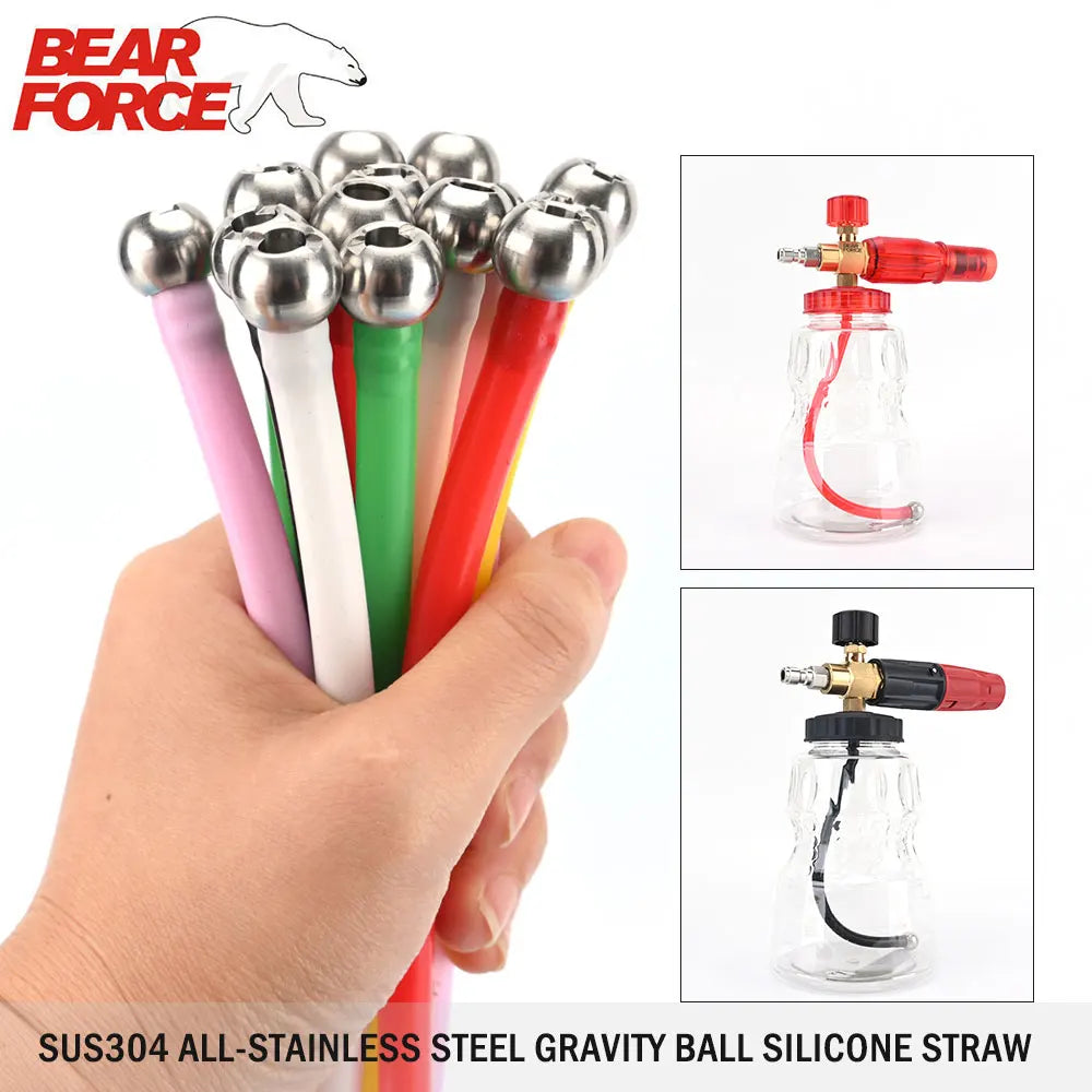 Stainless Steel Weighted Filter Pickup Tube Upgrade for Foam Cannons