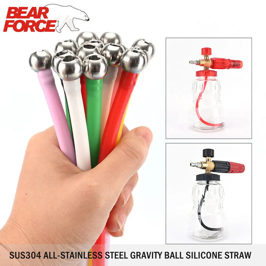 Stainless Steel Weighted Filter Pickup Tube Upgrade for Foam Cannons