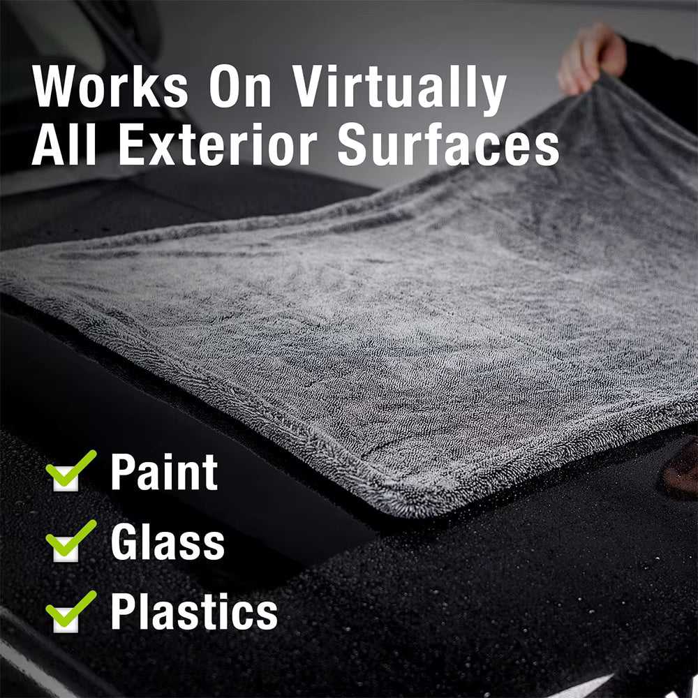 1300gsm Microfiber Drying Blanket AUTOBRIGHT Twist-Loop Edgeless Towel ShineShop.xyz.