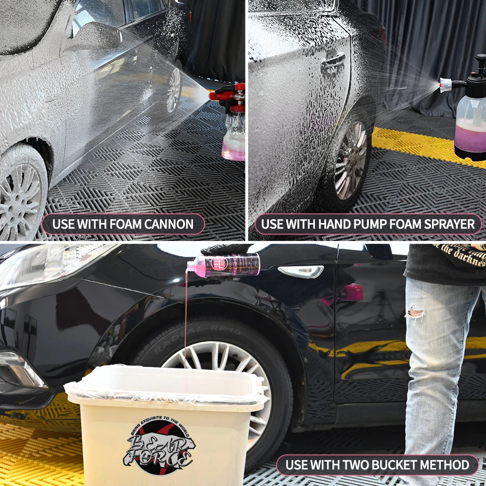 Cherry Snow Foam Car Wash & Wax Shampoo - Ideal for Foam Cannons or Bucket Washes