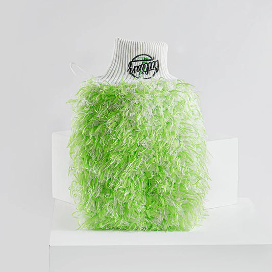 Green Composite Microfiber Car Wash Glove