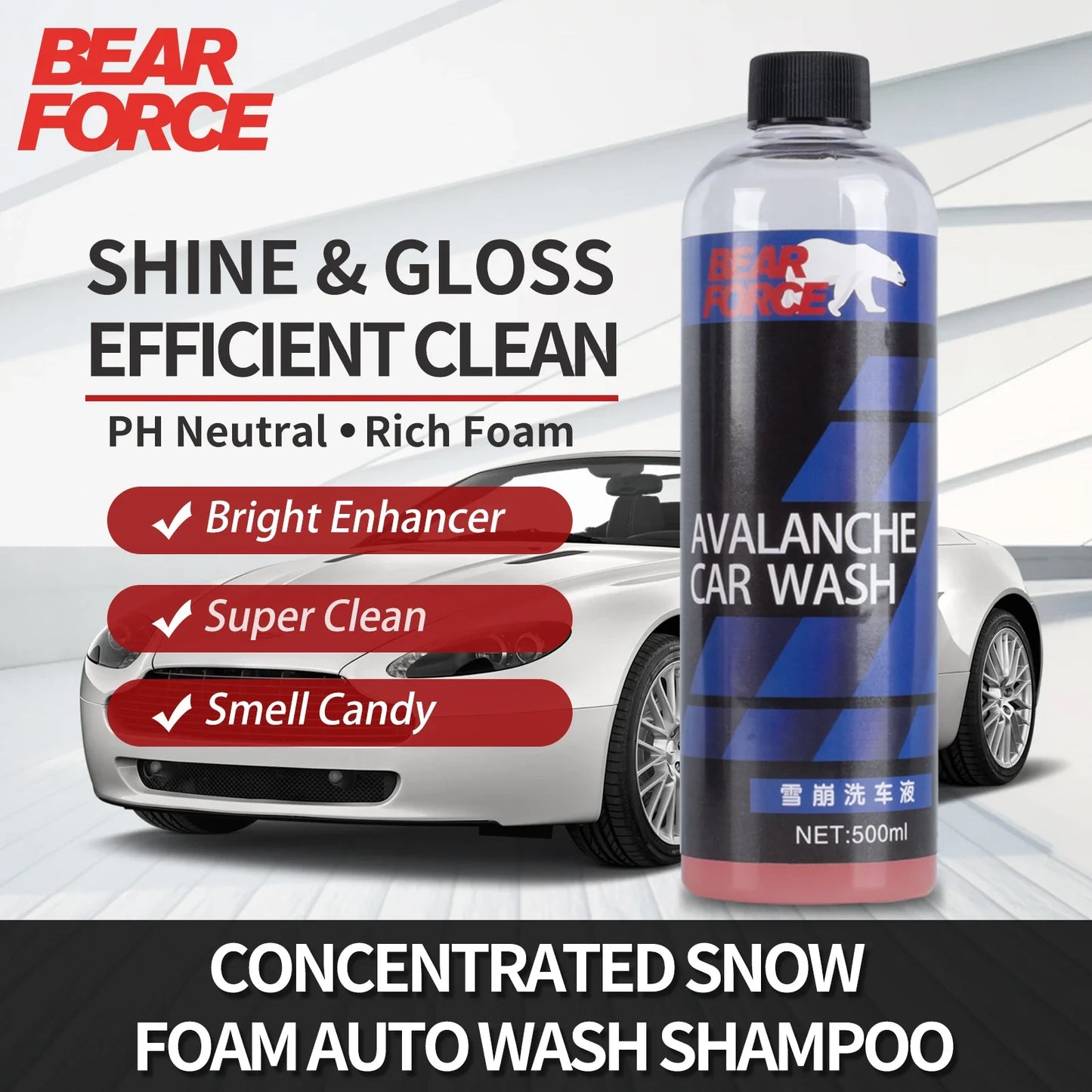 Concentrated Super Suds Car Wash Shampoo Active Foam Cleaner for Foam Cannon
