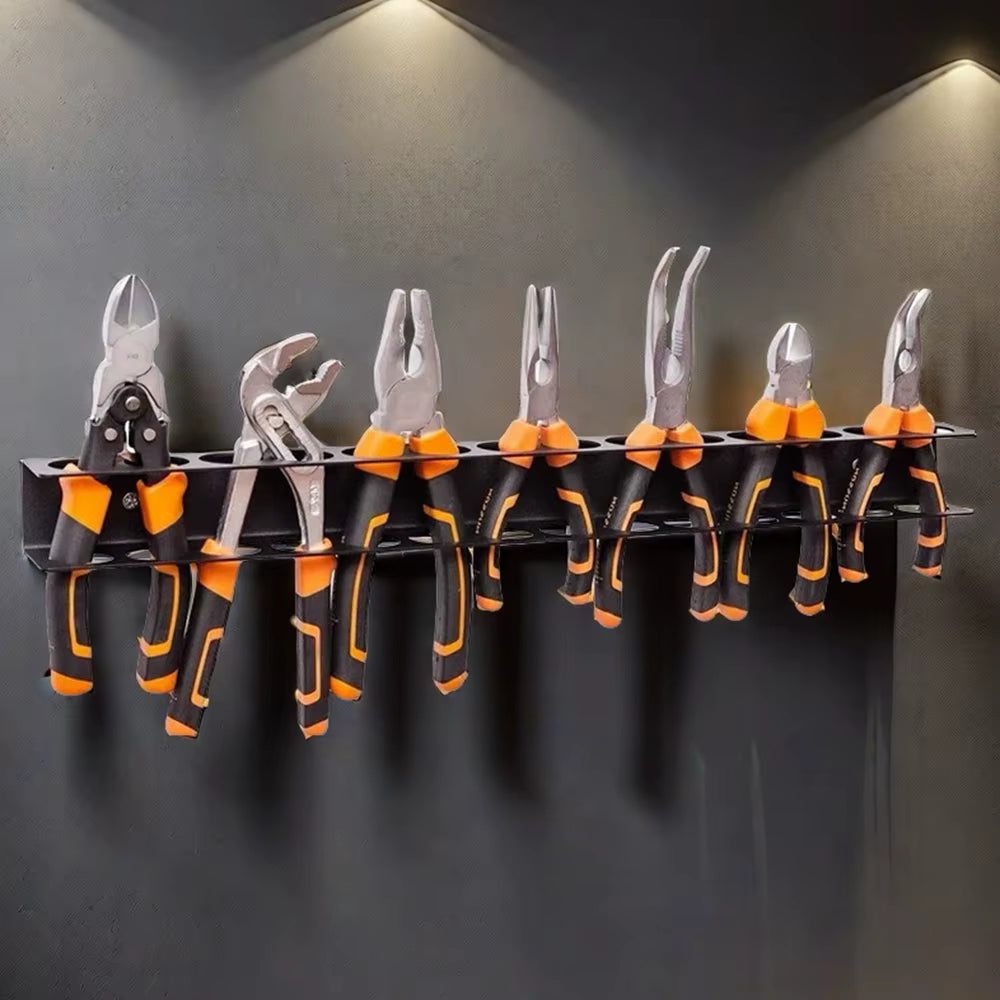 Detail Brush Organizer Wall-mounted 14-hole Hardware Tool Storage ShineShop.xyz.