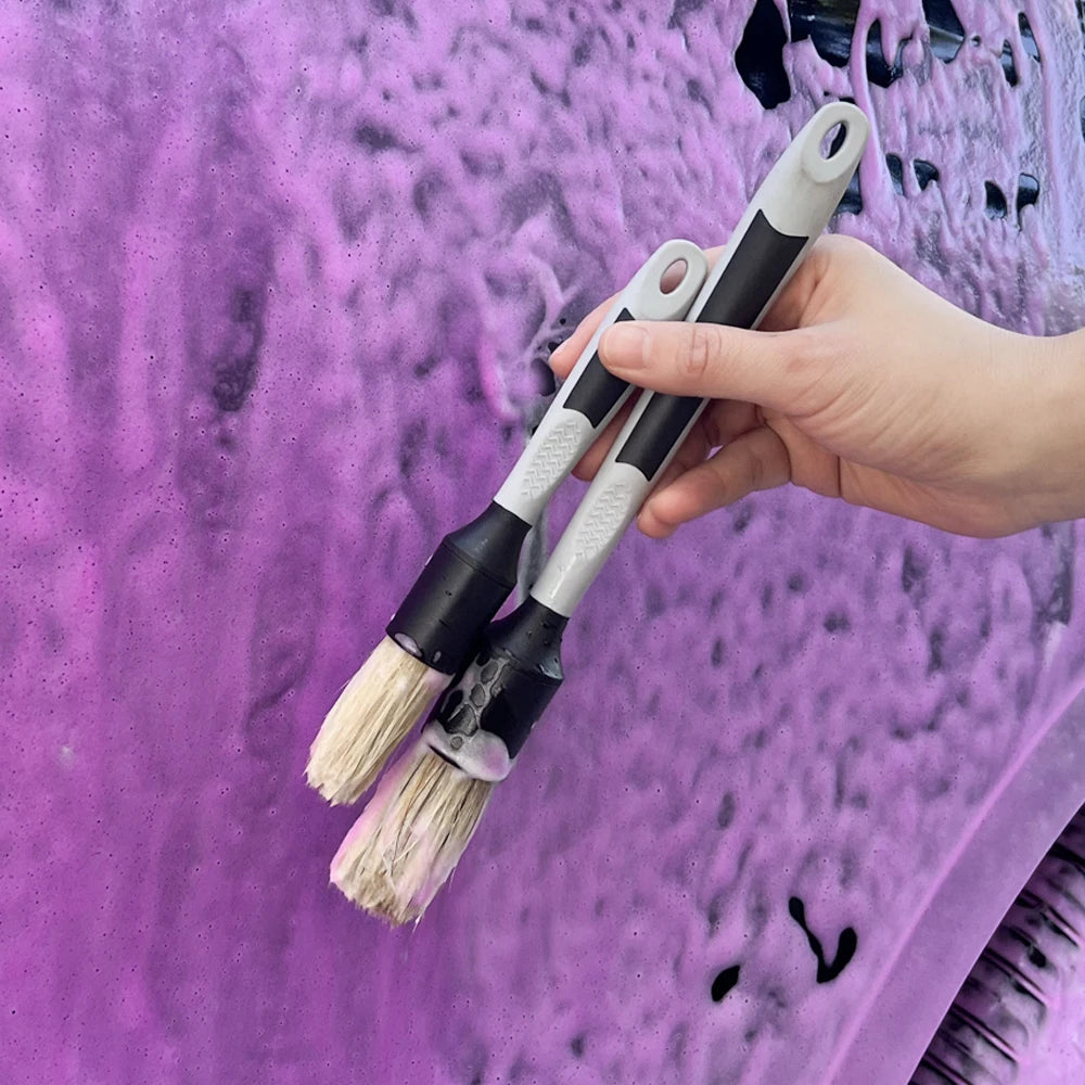 Two Professional Auto Detailing Brushes