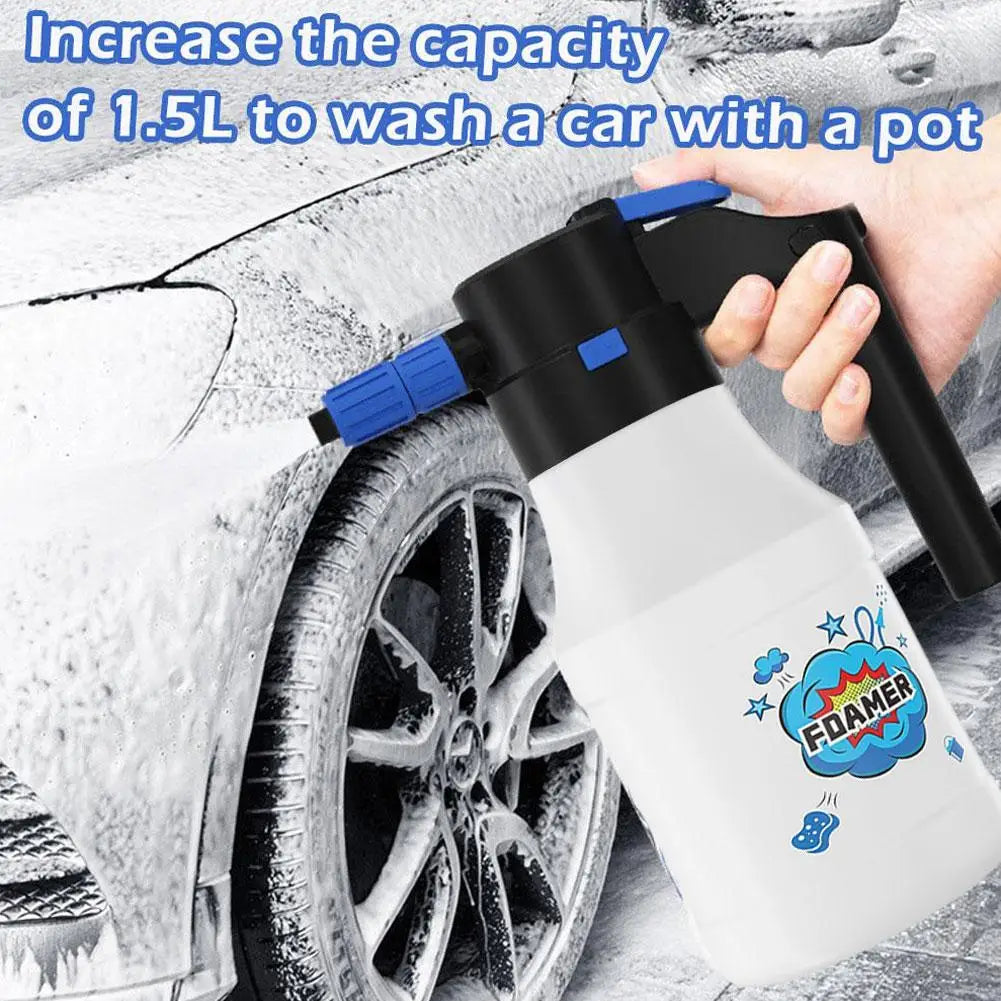 Electric Foam Spray Generator for Car Wash Lithium Battery 1h Endurance