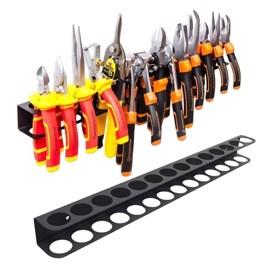 Detail Brush Organizer Wall-mounted 14-hole Hardware Tool Storage ShineShop.xyz.
