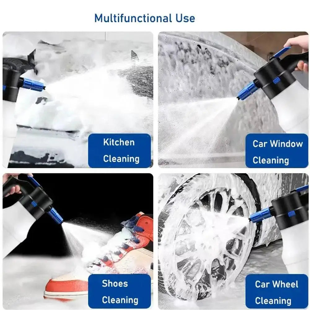 Electric Foam Spray Generator for Car Wash Lithium Battery 1h Endurance