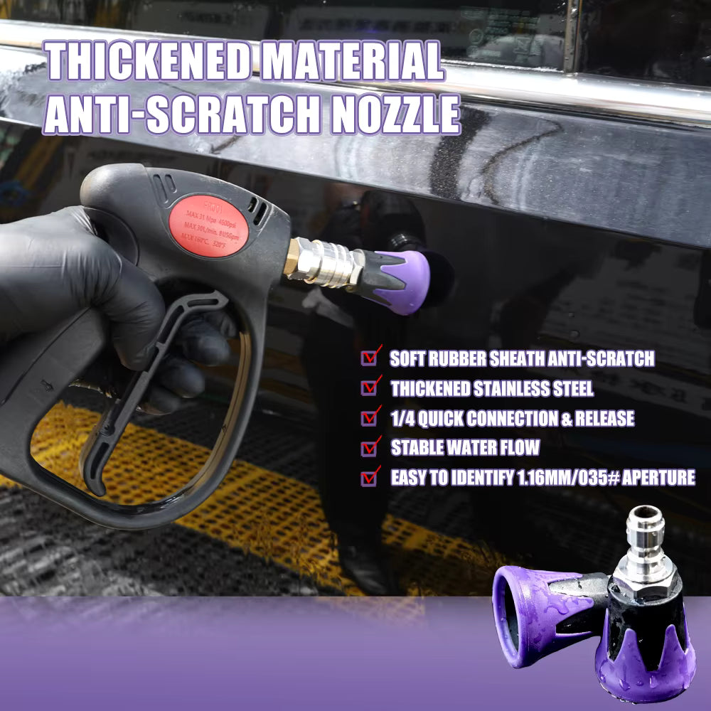 Soft Rubberized Anti-Scratch Nozzle - 1/4" quick connection ShineShop.xyz.