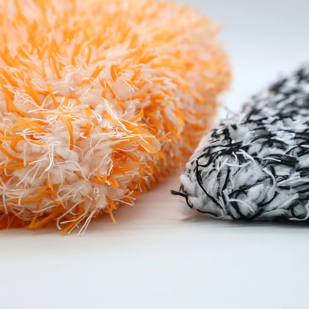 AUTOBRIGHT Orange Car Wash Glove Cleaning Mitt Thick Microfiber High Quality ShineShop.xyz.