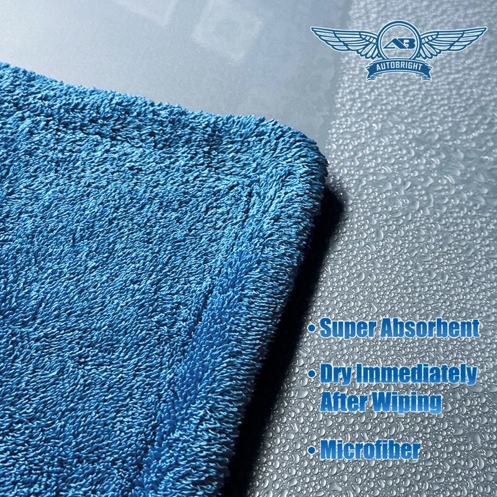 AUTOBRIGHT Premium 1300gsm Microfiber Car Drying Blanket - Thick Soft Towel ShineShop.xyz.