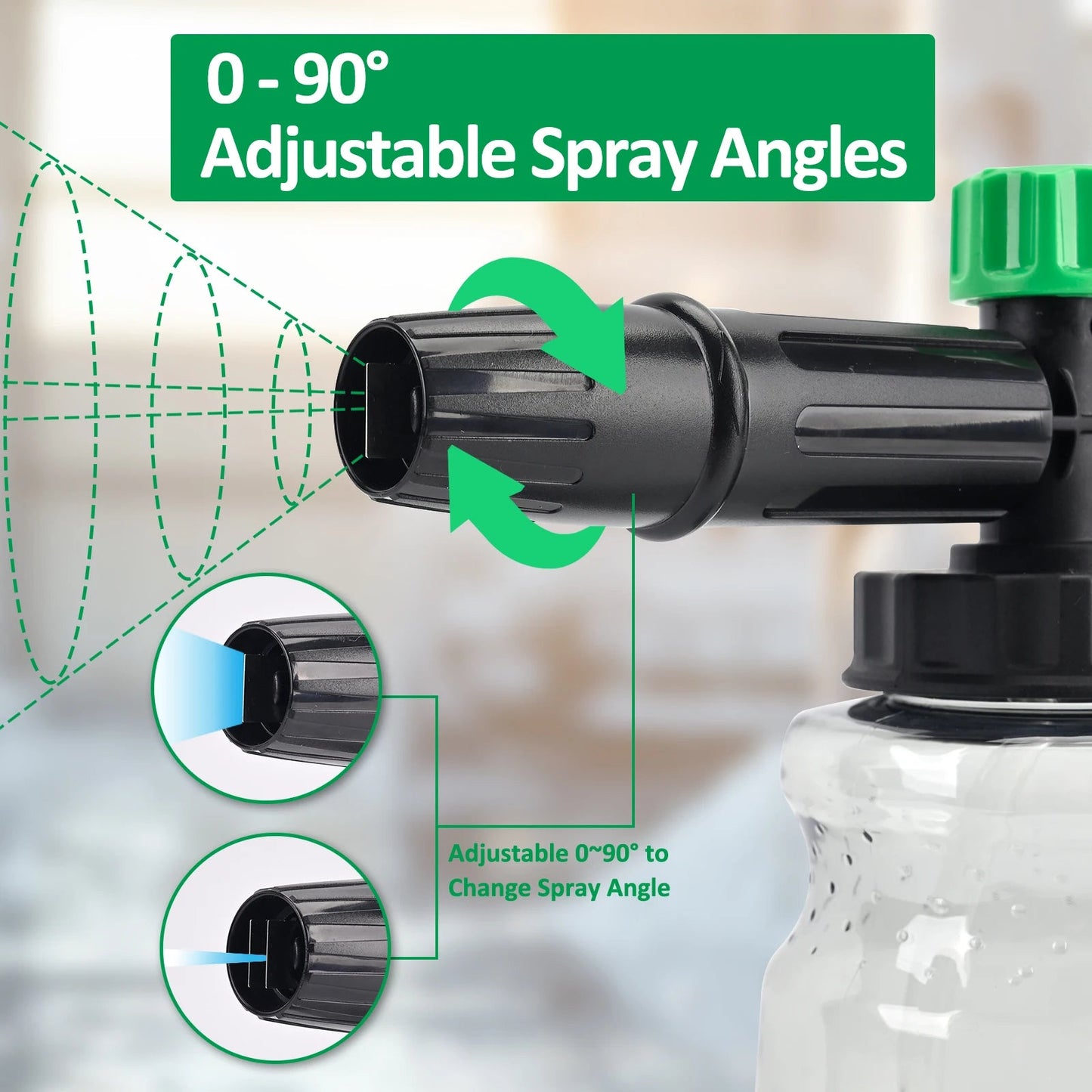 BearForce Car Wash Foam Cannon for Pressure Washer - 1/4” Quick Connect - Black - SHINE SHOP
