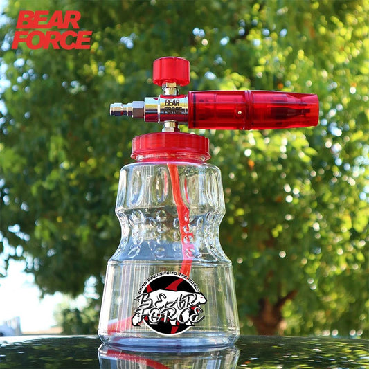 BearForce Car Wash Foam Cannon for Pressure Washer - 1/4” Quick Connect - RED - SHINE SHOP