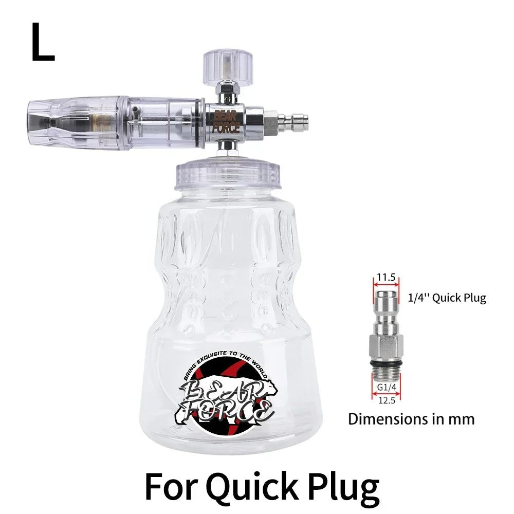 BearForce Car Wash Foam Cannon for Pressure Washer - CHOOSE YOUR CONNECTOR - CLEAR - SHINE SHOP
