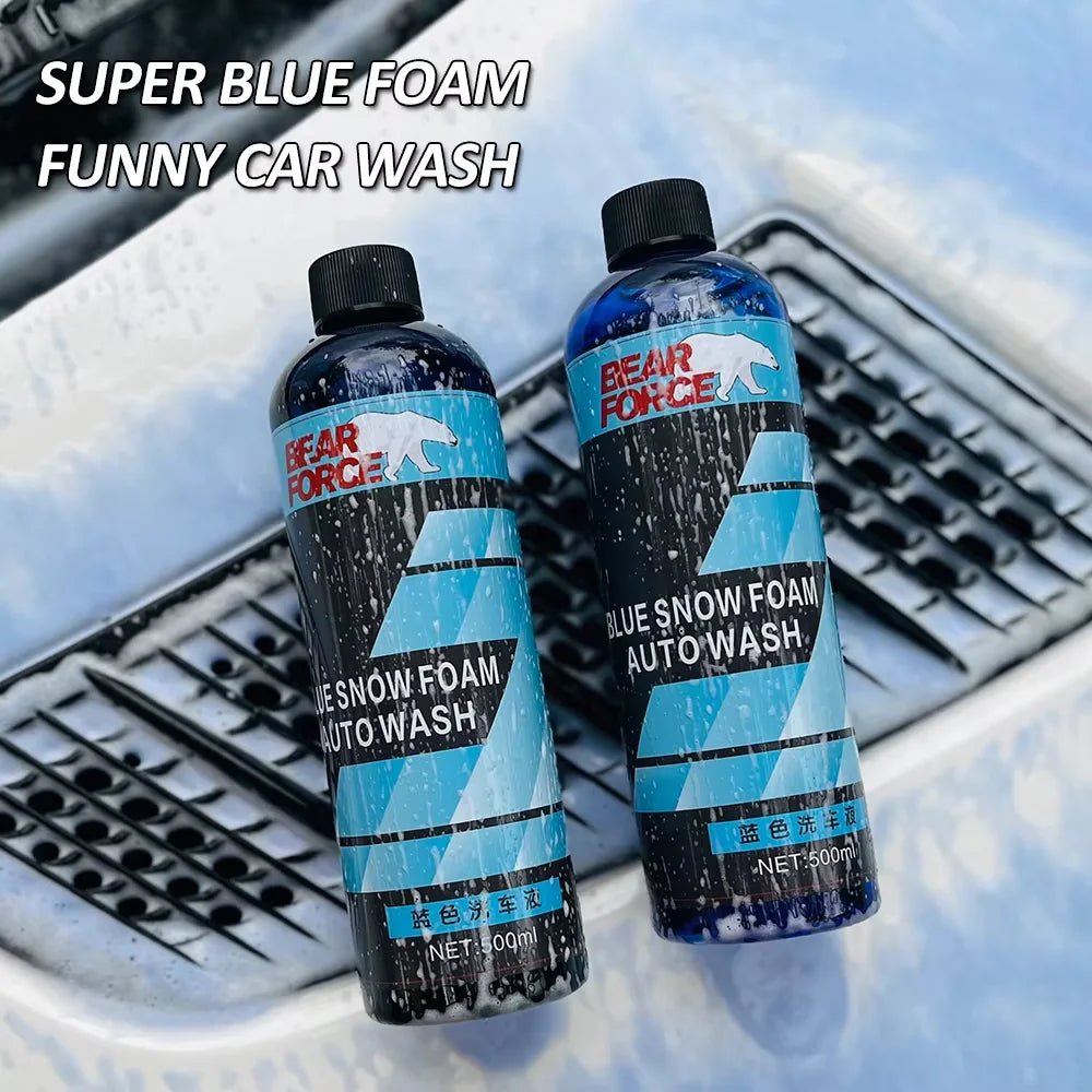 Blue Foaming Car Wash Shampoo - Ideal for Snow Foam Cannon or Bucket Wash ShineShop.xyz.