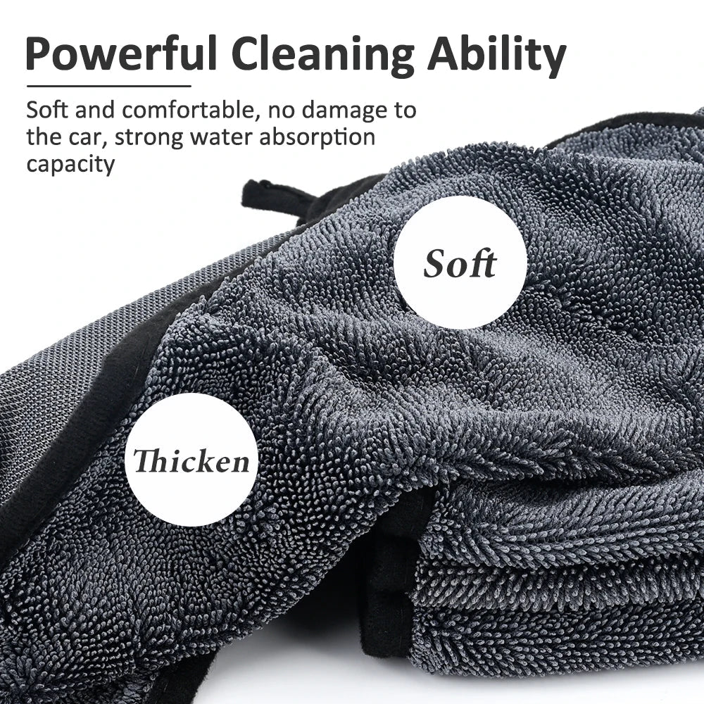 Car Drying Towel - Super Absorbent Twisted Braid - SHINE SHOP