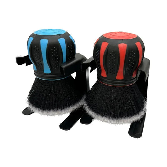 Car Interior Detailing Soft Bristles Brushes with Storage Rack - SHINE SHOP