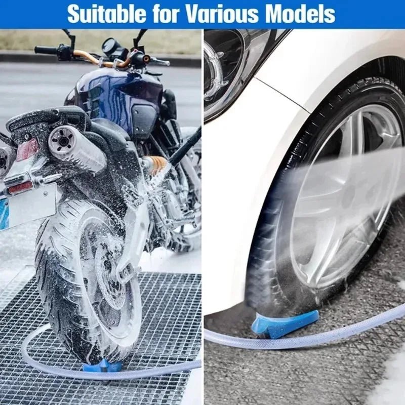 Car Wash Hose Guide Roller Wedge - Prevent Hoses from Snagging Under Tires ShineShop.xyz.