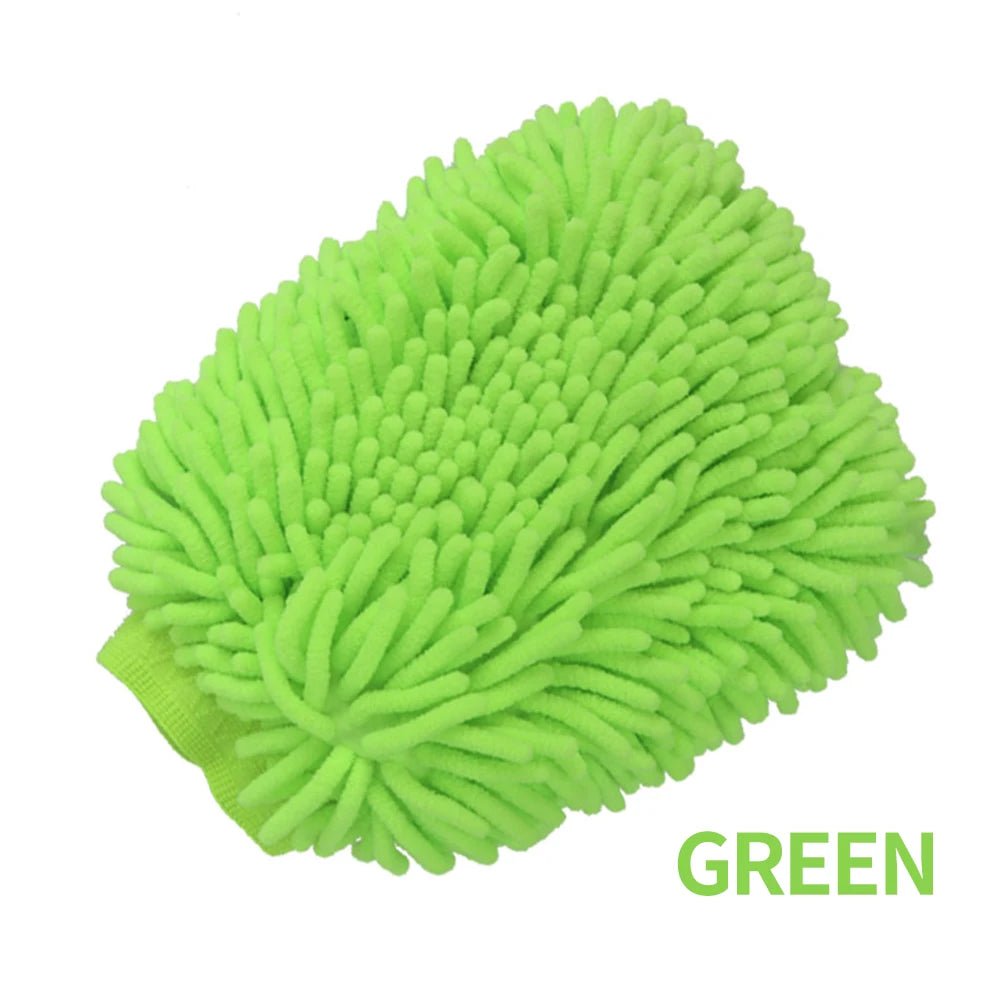 Car Wash Mitts - Chenille Plush Gloves - Thick Premium - SHINE SHOP