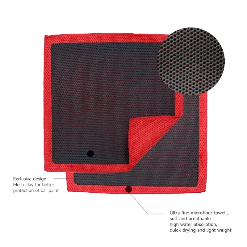 Decontamination Iron Remover Perforated Clay Towel ShineShop.xyz.