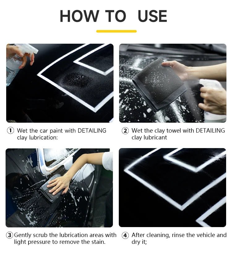 Decontamination Iron Remover Perforated Clay Towel ShineShop.xyz.