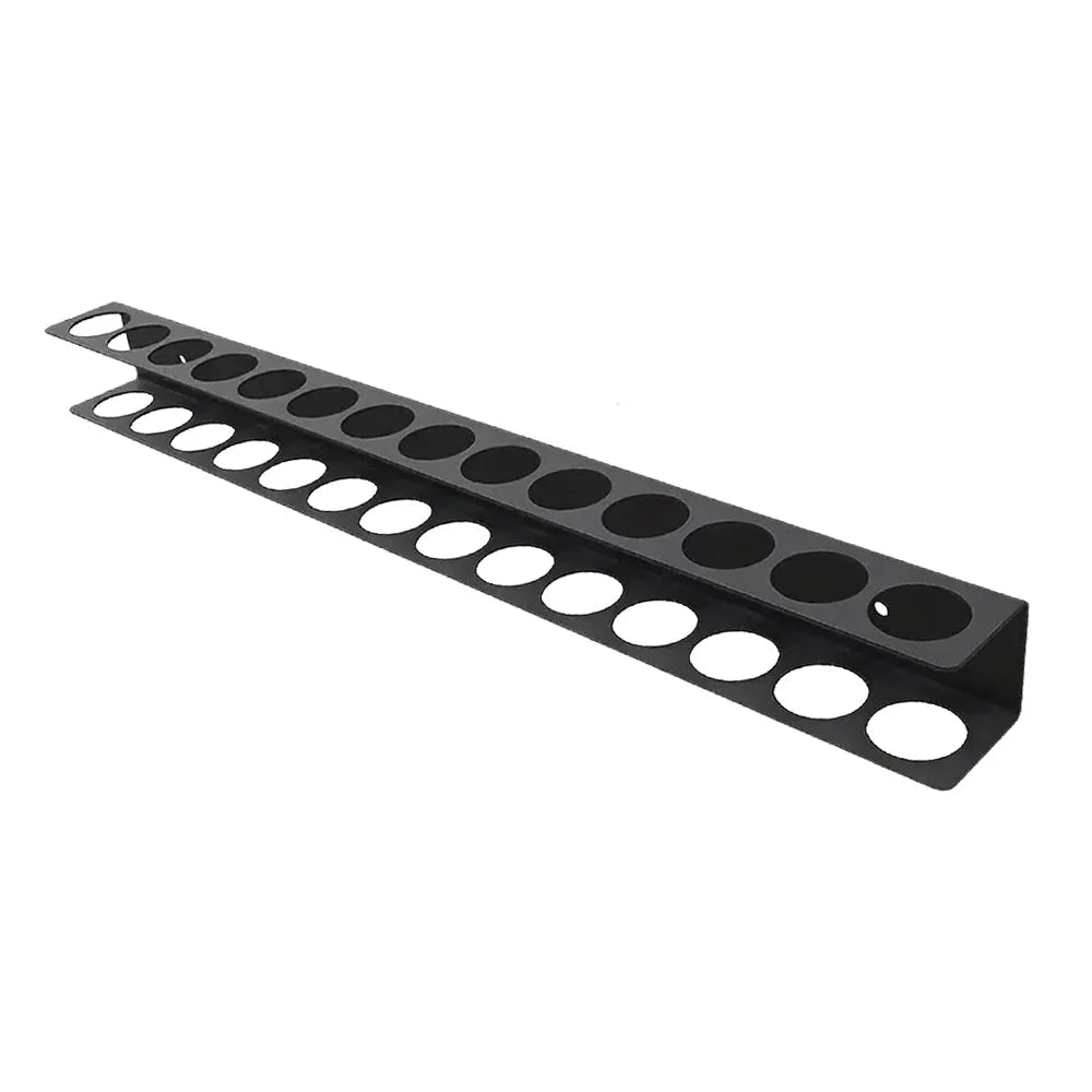 Detail Brush Organizer Wall-mounted 14-hole Hardware Tool Storage ShineShop.xyz.