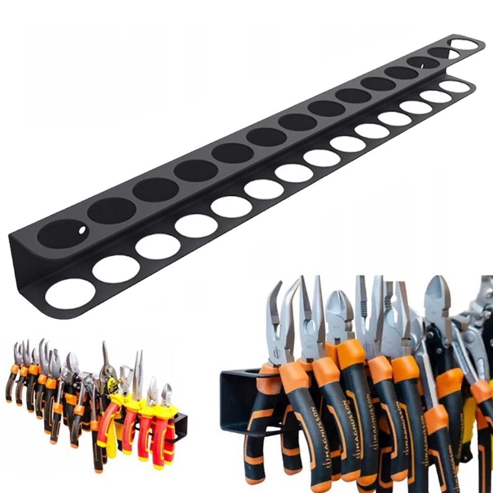 Detail Brush Organizer Wall-mounted 14-hole Hardware Tool Storage ShineShop.xyz.
