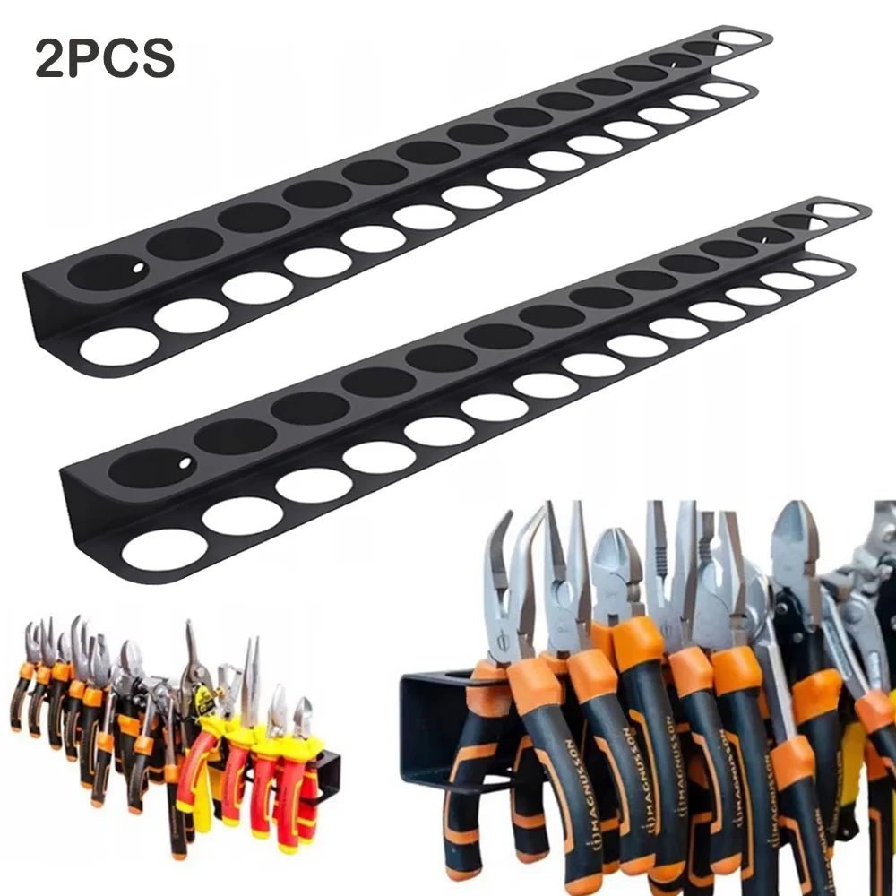 Detail Brush Organizer Wall-mounted 14-hole Hardware Tool Storage ShineShop.xyz.