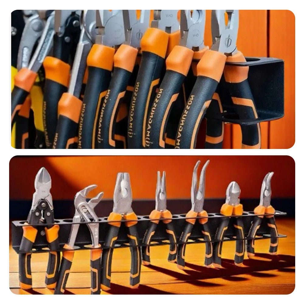 Detail Brush Organizer Wall-mounted 14-hole Hardware Tool Storage ShineShop.xyz.