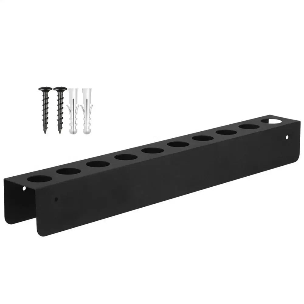 Detailing Brush Holder - 10 Holes Steel Car Cleaning Wall Mounted Organizer Tool Storage Rack ShineShop.xyz.