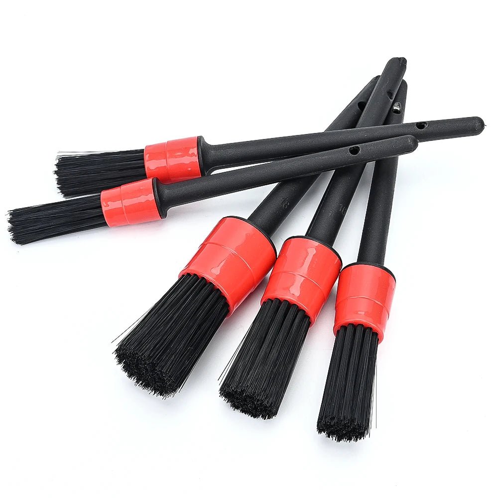 Firm Bristle 5pcs Car Detailing Brush Set ShineShop.xyz.