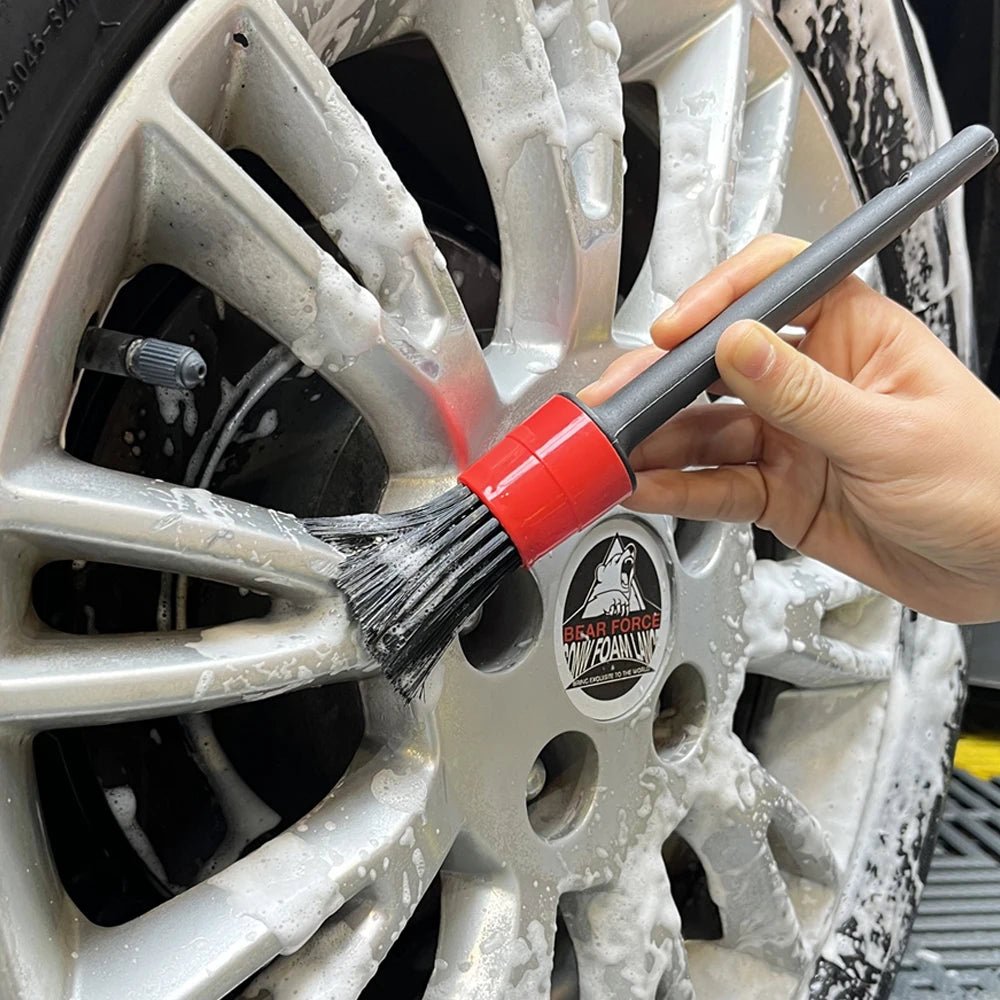 Firm Bristle 5pcs Car Detailing Brush Set ShineShop.xyz.
