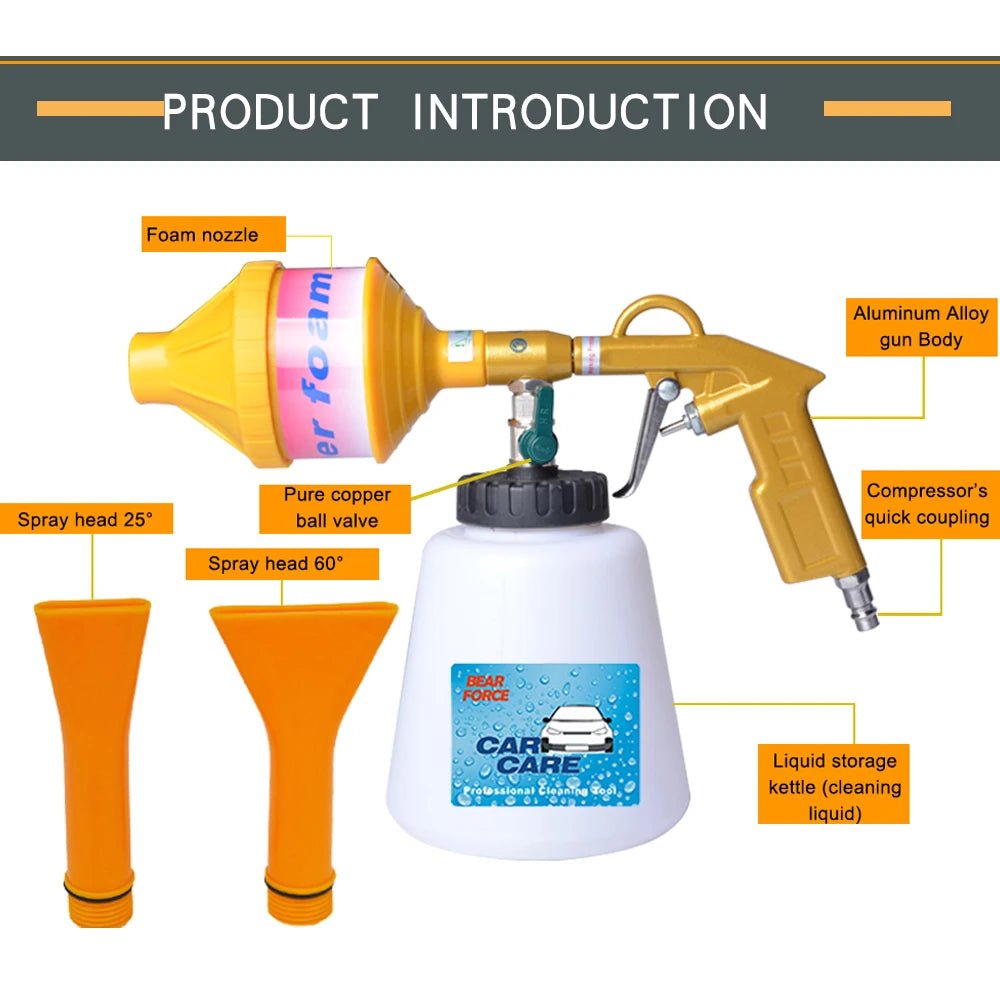 Foaming Pneumatic Tornado Foam Gun Sprayer for Air Compressor ShineShop.xyz.