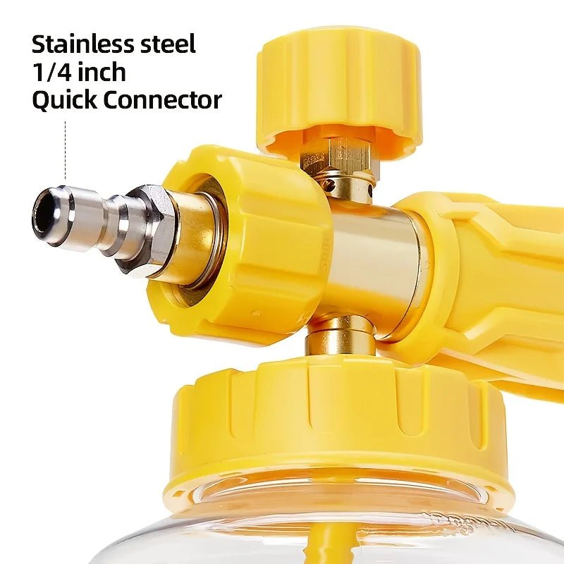 High Pressure Washer Foam Cannon - 1/4 Inch Quick Connect - 4 Colors Available ShineShop.xyz.