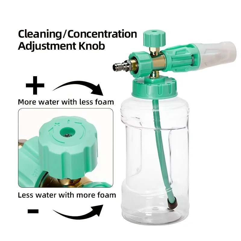 High Pressure Washer Foam Cannon - 1/4 Inch Quick Connect - 4 Colors Available ShineShop.xyz.