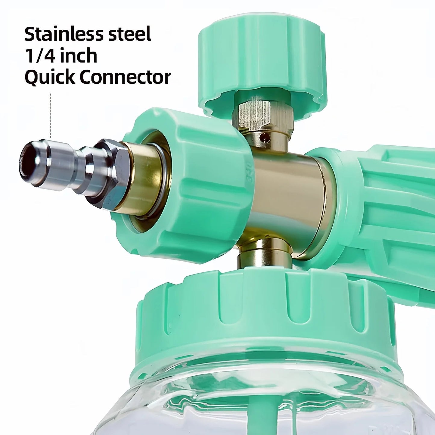 High Pressure Washer Foam Cannon - 1/4 Inch Quick Connect - 4 Colors Available ShineShop.xyz.