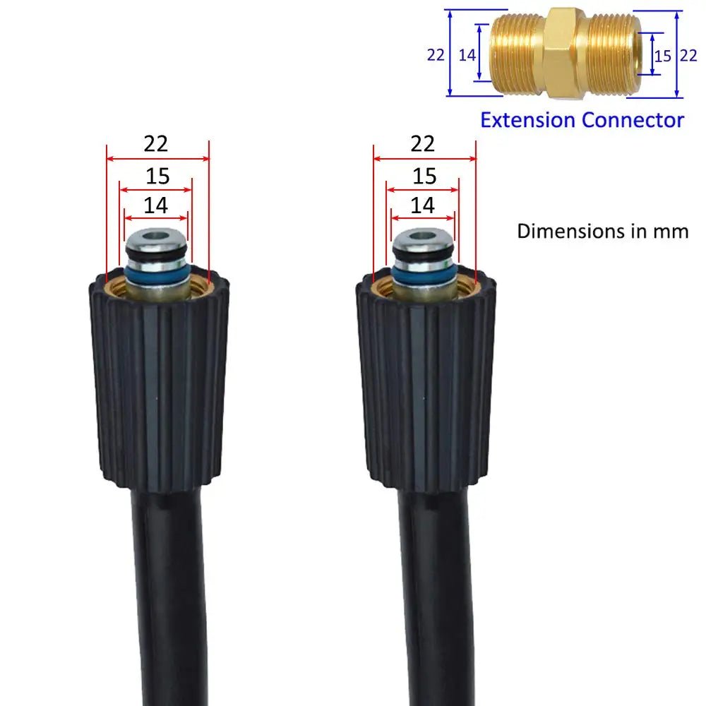 Kink Resistant 3200PSI Pressure Washer Hose Extension ShineShop.xyz.