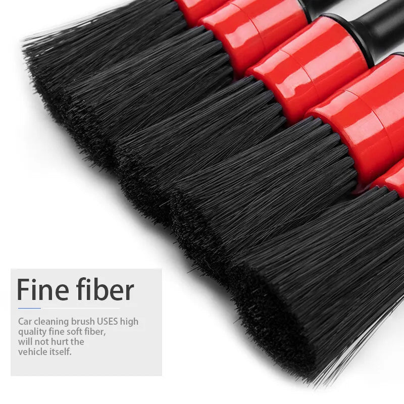 Medium Bristle 5pcs Car Detailing Brush Set ShineShop.xyz.