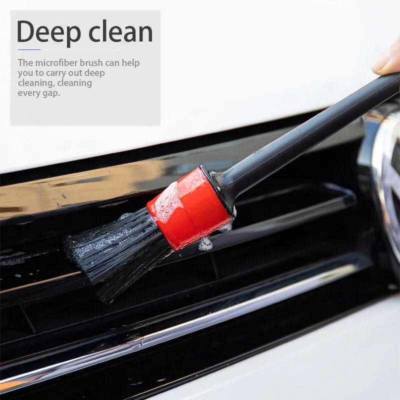 Medium Bristle 5pcs Car Detailing Brush Set ShineShop.xyz.